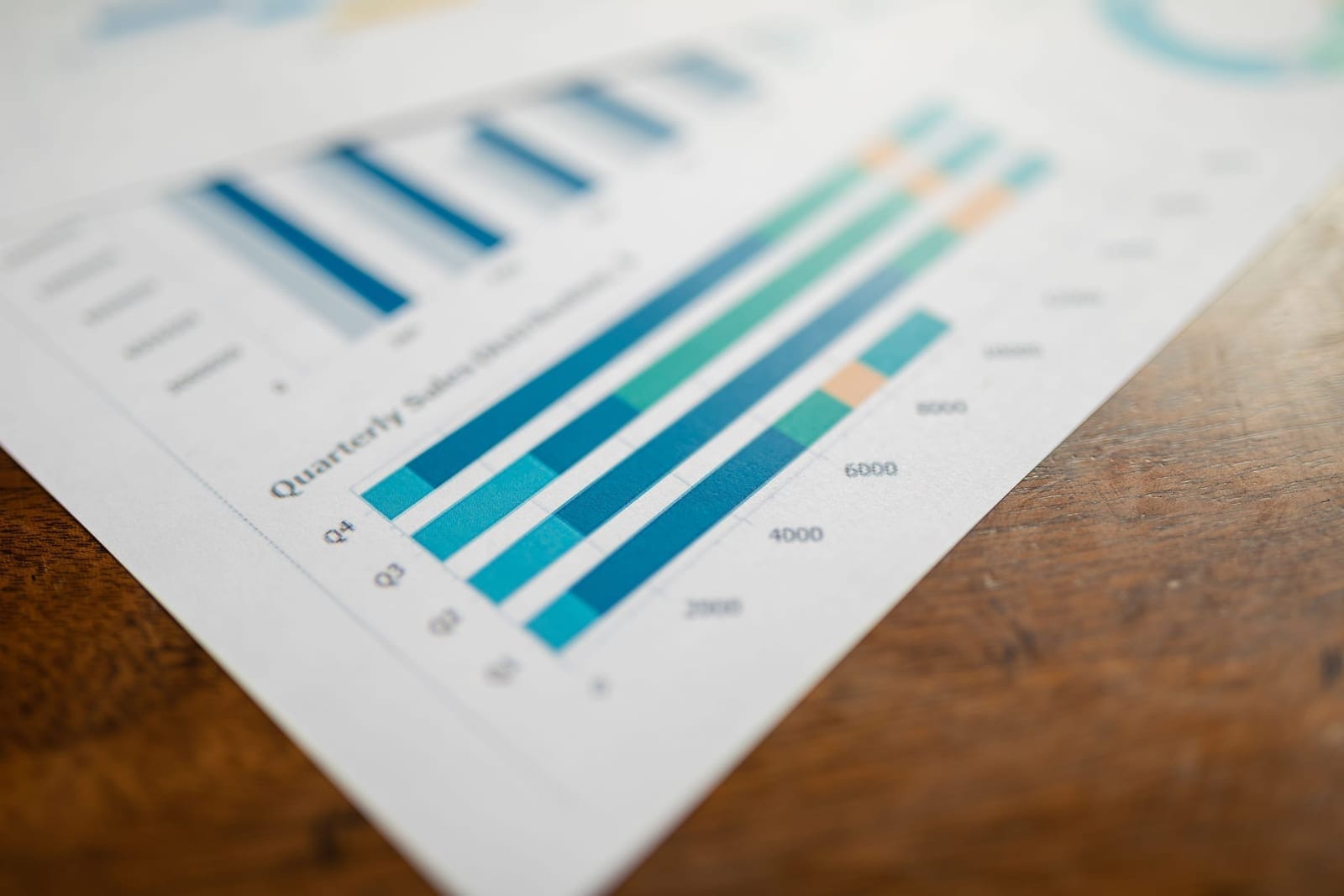 Clear, well-kept bookkeeping records and reports on a desk